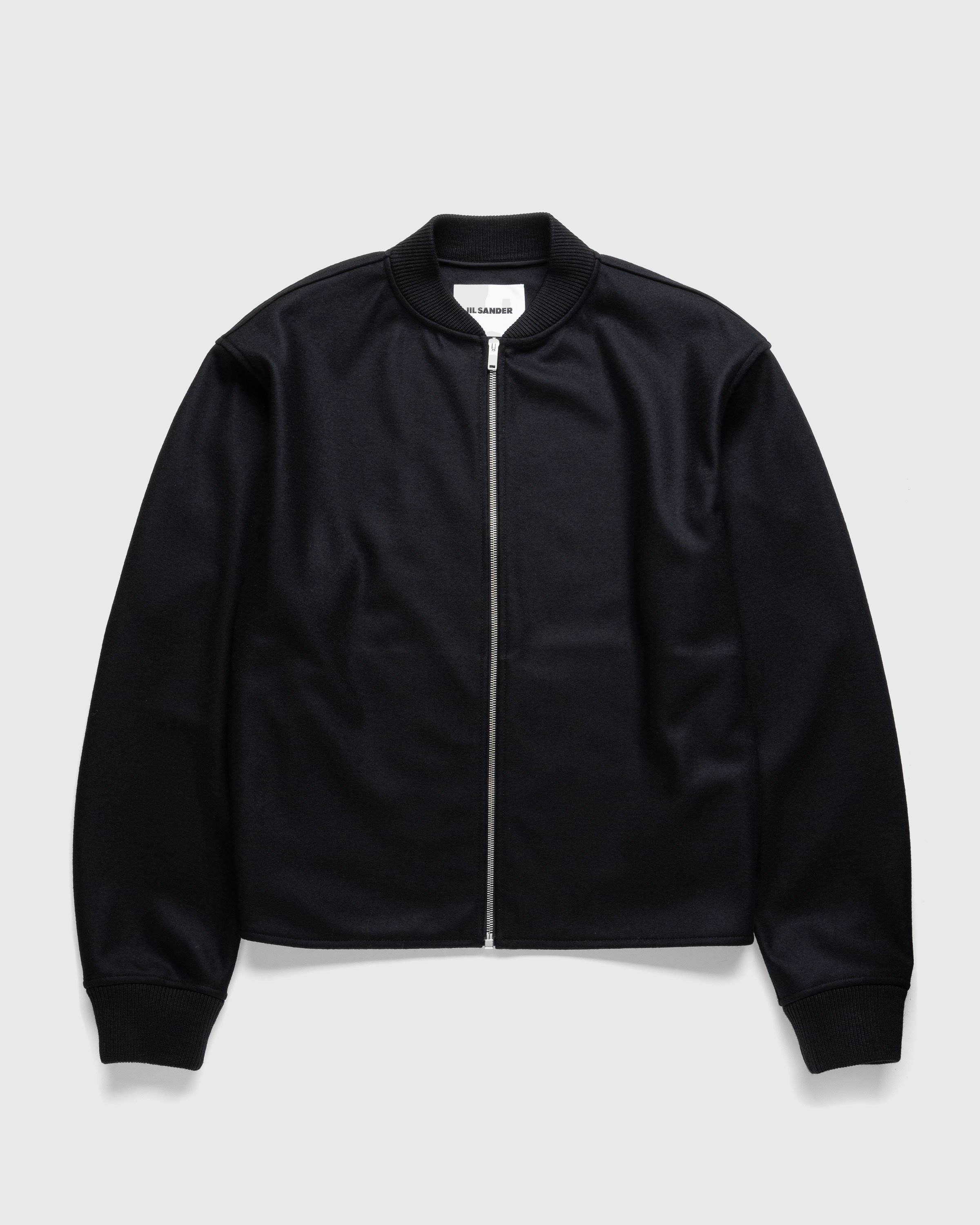 Jil Sander – Full-Zip Wool Melton Jacket Black | Highsnobiety Shop